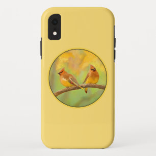 Cedar Waxwing Painting - Cute Original Dog Art Case-Mate iPhone Case