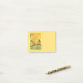 Cedar Waxwing Painting - Cute Original Dog Art Post-it® Notes (Op bureau)