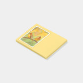 Cedar Waxwing Painting - Cute Original Dog Art Post-it® Notes (Schuin)