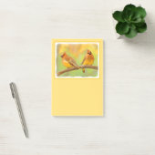 Cedar Waxwing Painting - Cute Original Dog Art Post-it® Notes (Kantoor)