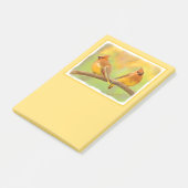 Cedar Waxwing Painting - Cute Original Dog Art Post-it® Notes (Schuin)