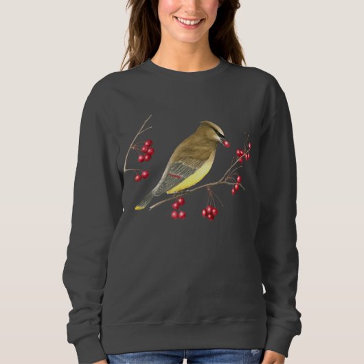Cedar Waxwing Sweatshirt (Voorkant)