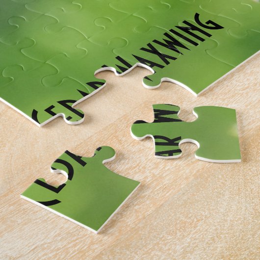 Cedar Waxwing, vogelliefhebber Legpuzzel (Zijkant)