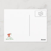 Cedar Waxwing, Waterverf Bird Briefkaart (Achterkant)