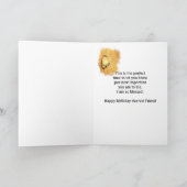 Cedar Waxwing Waterverf Prachtige Vriend Verjaarda Kaart (Binnen)