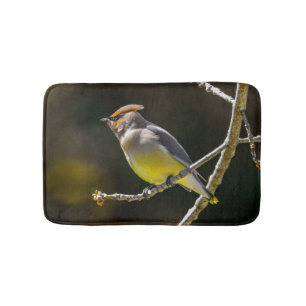 Cedar Waxwing zangvogel origineel wilde vogel foto Badmat