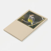 Cedar Waxwing zangvogel origineel wilde vogel foto Post-it® Notes (Schuin)