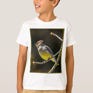 Cedar Waxwing zangvogel origineel wilde vogel foto T-shirt