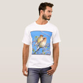 Cedar Waxwings T-shirt (Voorkant volledig)
