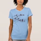 Cedar Waxwings T-Shirt (Voorkant)