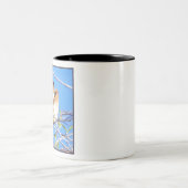 Cedar Waxwings Tweekleurige Koffiemok (Center)