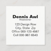 Cedar Wood Knot Close-up foto Vierkante Visitekaartje (Achterkant)