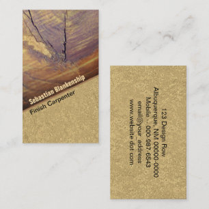 Cedar Wood Knot Close-up Photography Carpenter Visitekaartje