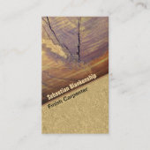 Cedar Wood Knot Close-up Photography Carpenter Visitekaartje (Voorkant)