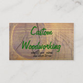 Cedar Wood Knot Foto Visitekaartje (Voorkant)