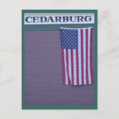 Cedarburg Flag Briefkaart (Voorkant)