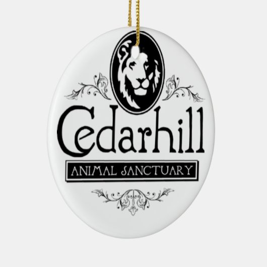Cedarhill Lion Keramisch Ornament (Rechts)