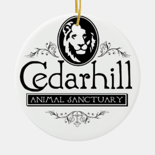 Cedarhill Lion Keramisch Ornament (Voorkant)