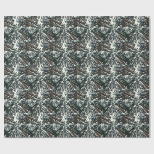 Cedars Forest Natuurlijke Libanon Achtergrond Cadeaupapier (Vlak)