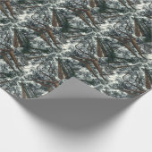 Cedars Forest Natuurlijke Libanon Achtergrond Cadeaupapier (Hoek)