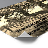 Cedars of Libanon Bijbel Verse Psalm 91:12 Briefka Poster (Hoek)