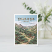 Cedars van God Bsharri Libanon Briefkaart (Staand voorkant)