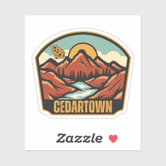 Cedartown, Georgia Sticker (Vel)