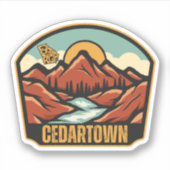 Cedartown, Georgia Sticker (Voorkant)
