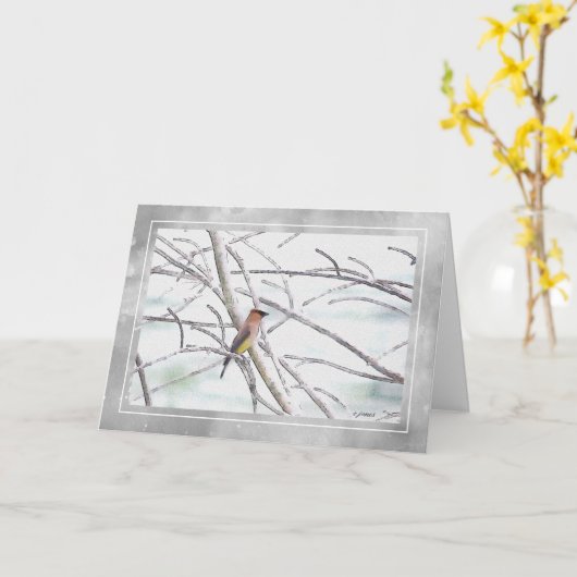 Cedarwings Winterland Kaart (Gele Bloem)