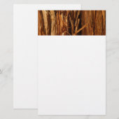 Ceder gestructureerd houten schors uitzicht briefpapier (Voorkant / Achterkant)