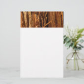Ceder gestructureerd houten schors uitzicht briefpapier (Staand voorkant)