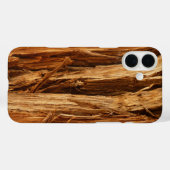 Ceder gestructureerd houten schors uitzicht Case-Mate iPhone case (Achterkant (horizontaal))