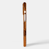 Ceder gestructureerd houten schors uitzicht Case-Mate iPhone case (Achterkant / Links)