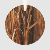Ceder gestructureerd houten schors uitzicht ornament (achterkant)