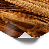 Ceder gestructureerd houten schors uitzicht poster (Hoek)