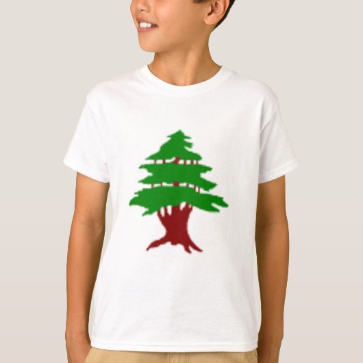Ceder van Libanon Premium Patriottisch beeld T-shi T-shirt (Voorkant)