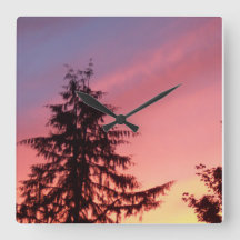 Ceder Zonsopgang Washington State Plein Klok