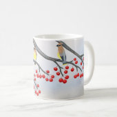 cederwasvleugels en krabbels koffiemok (Voorkant rechts)