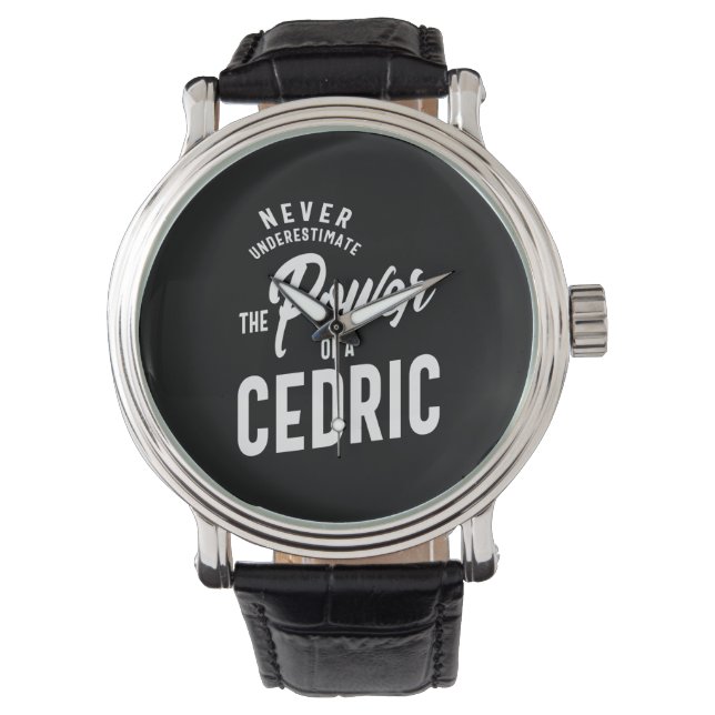 Cedric Persoonlijke naam Birthday Gift Horloge (Voorkant)