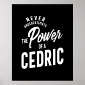 Cedric Persoonlijke naam Birthday Gift Poster (Voorkant)
