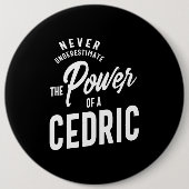 Cedric Persoonlijke naam Birthday Gift Ronde Button 6,0 Cm (Voorkant)