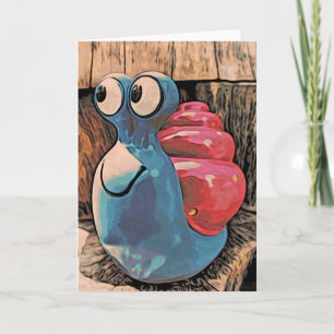 Cedric Snail Wenskaart (leeg, verticaal) Kaart