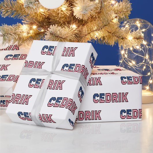 Cedrik Vorname Name USA US Geschenkpapier Papier (Feestdagen)