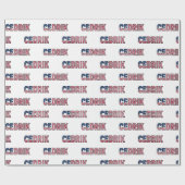 Cedrik Vorname Name USA US Geschenkpapier Papier (Vlak)