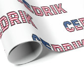 Cedrik Vorname Name USA US Geschenkpapier Papier (Rol Hoek)