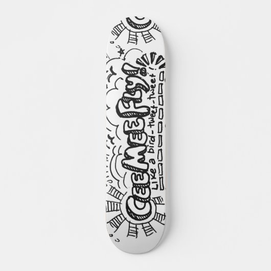 Cee Mee Vlieg Skateboard (Voorkant)