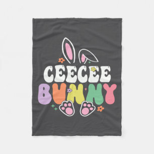 Ceecee Bunny Vrouwen Pasen Dag Konijn Oma Familie Fleece Deken