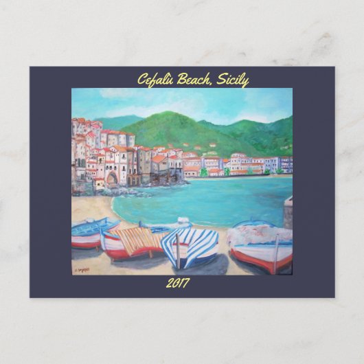 Cefalù Beach - briefkaart (Voorkant)
