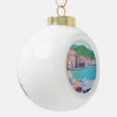 Cefalu Beach - Ceramic Ball Ornament (Links)