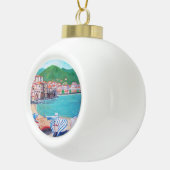 Cefalu Beach - Ceramic Ball Ornament (Rechts)